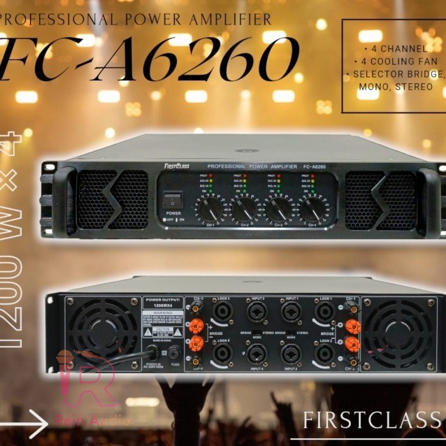 POWER AMPLIFIER FIRSTCLASS FC A6260 / FIRST CLASS FCA6260 / FCA 6260