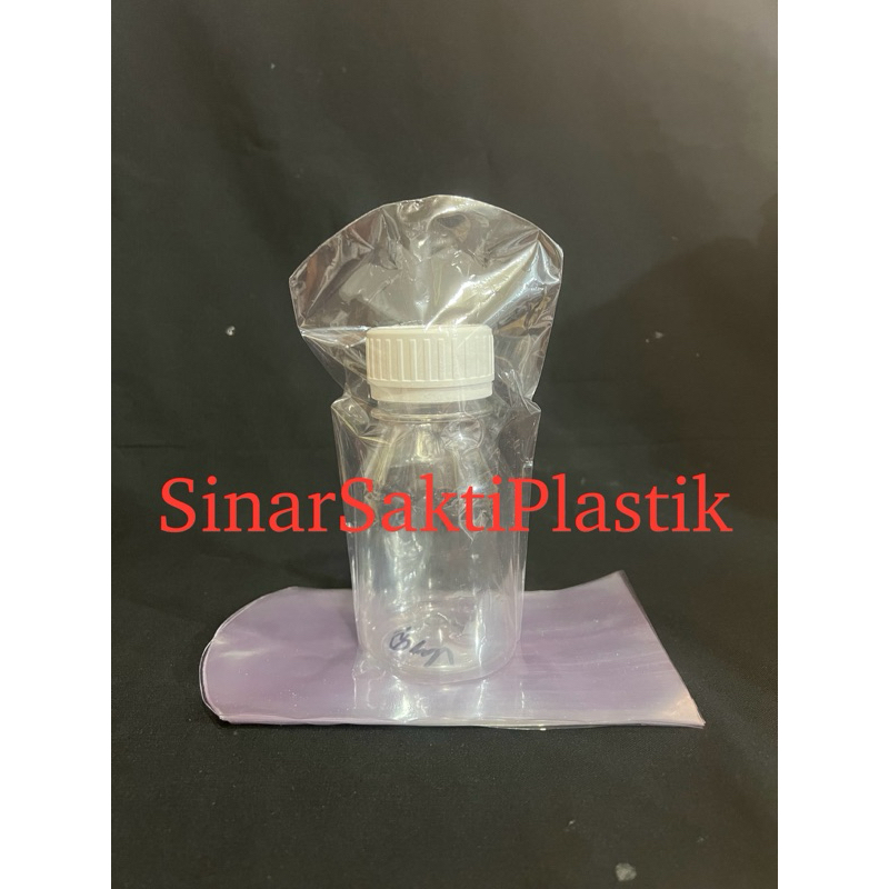 Plastik shrink / plastik segel botol PS 250 ml seal atas
