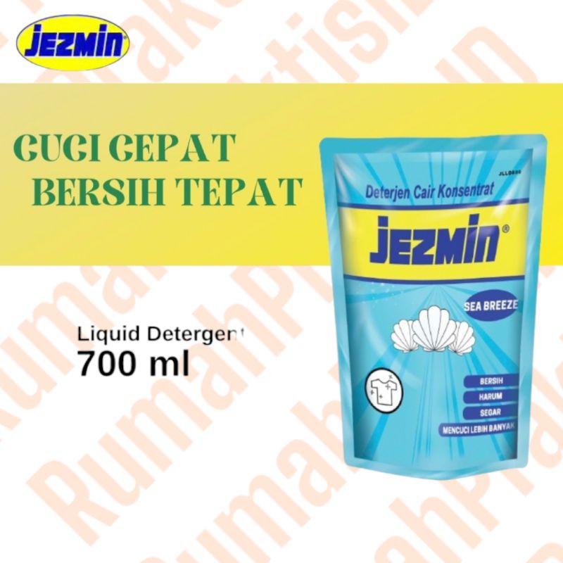 [Produk Baru] Jezmin Sabun Baju & Pakaian Deterjen Cair Konsentrat (700 ml)