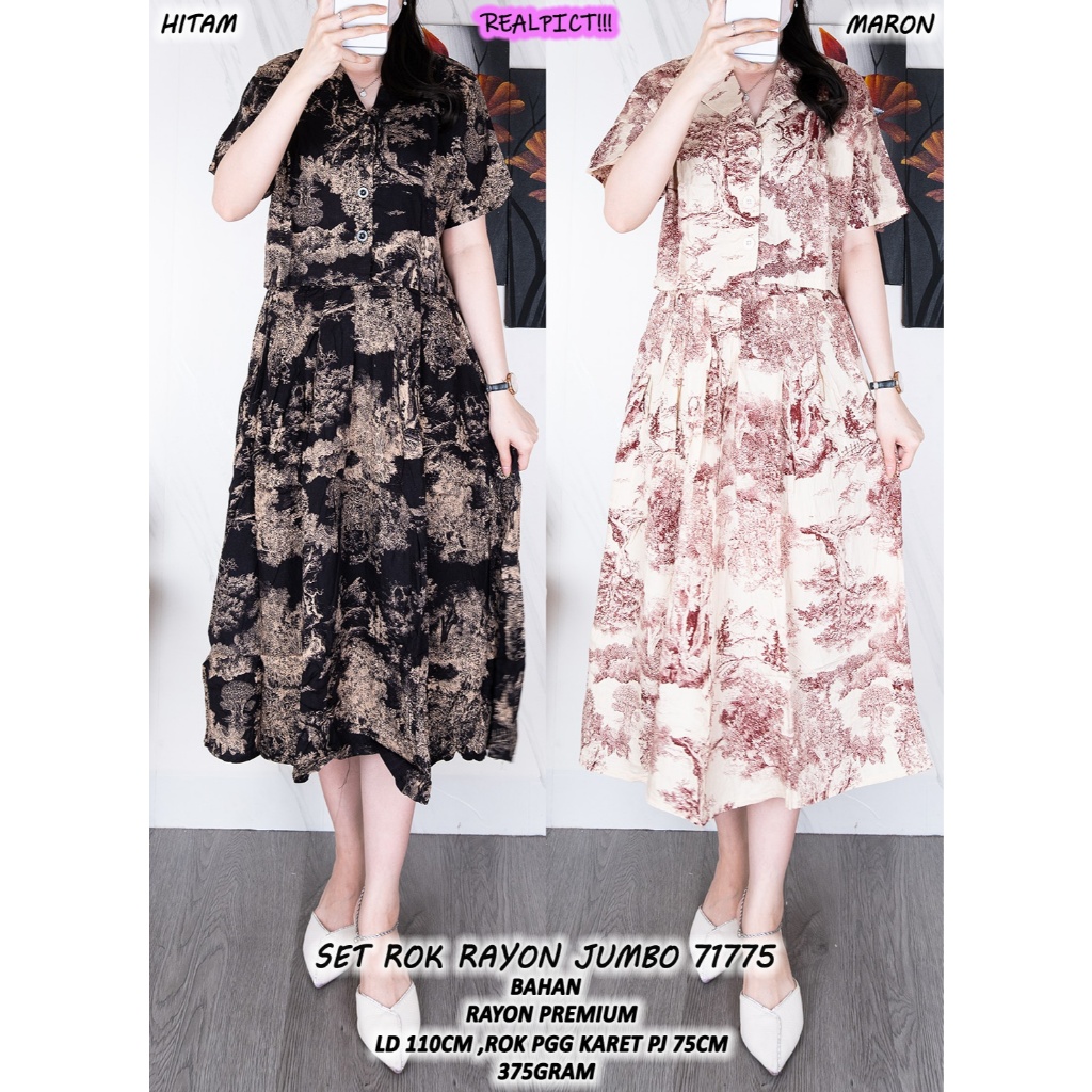 Setelan Rok RAYON JUMBO