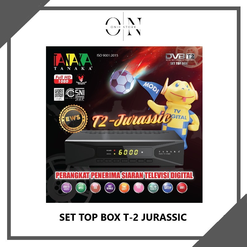 TANAKA SET TOP BOX DVB T2 JURASSIC