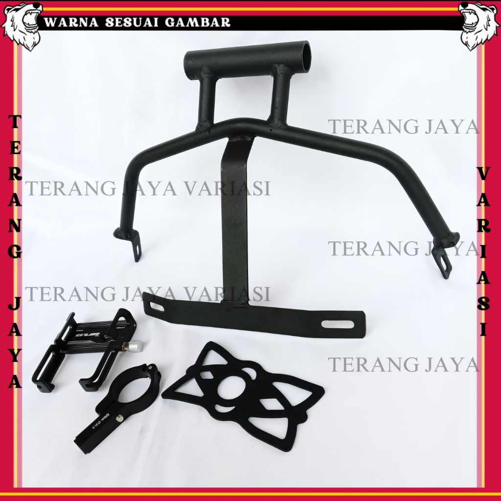 PAKET HOLDER GPS HP YAMAHA NMAX NEW PHONE HOLDER ALUMUNIUM STANG MOTOR BRAKET BRACKET BREKET HOLDER 