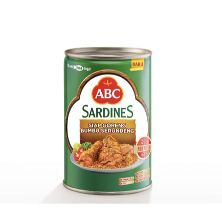 

Sarden ABC rasa BUMBU SERUNDENG GORENG KLG 155 gr