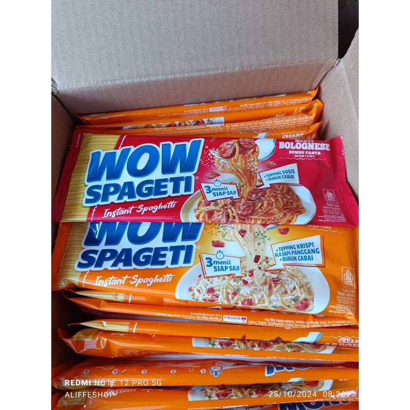 

3 pcs wow spageti instan 84gr