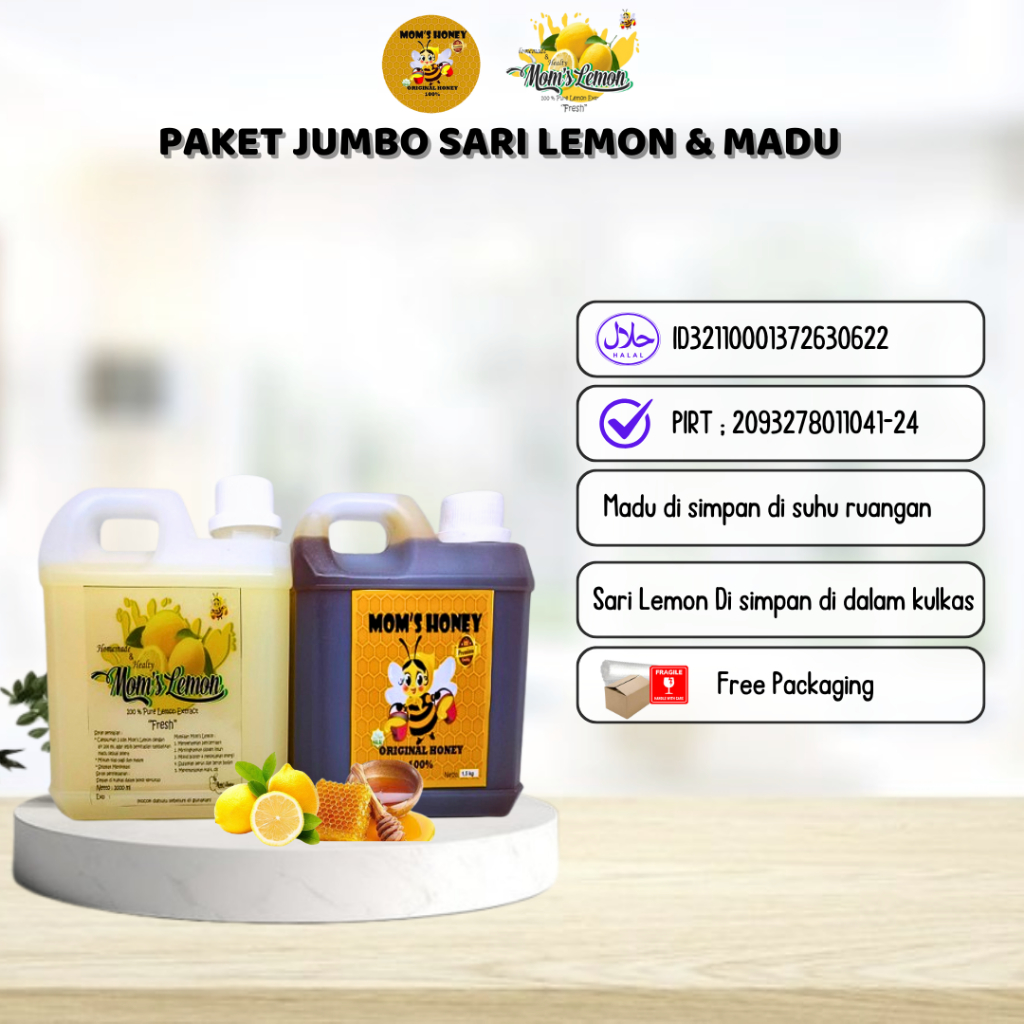 

Madu Lemon By Mom's Honey (Paket Jumbo)