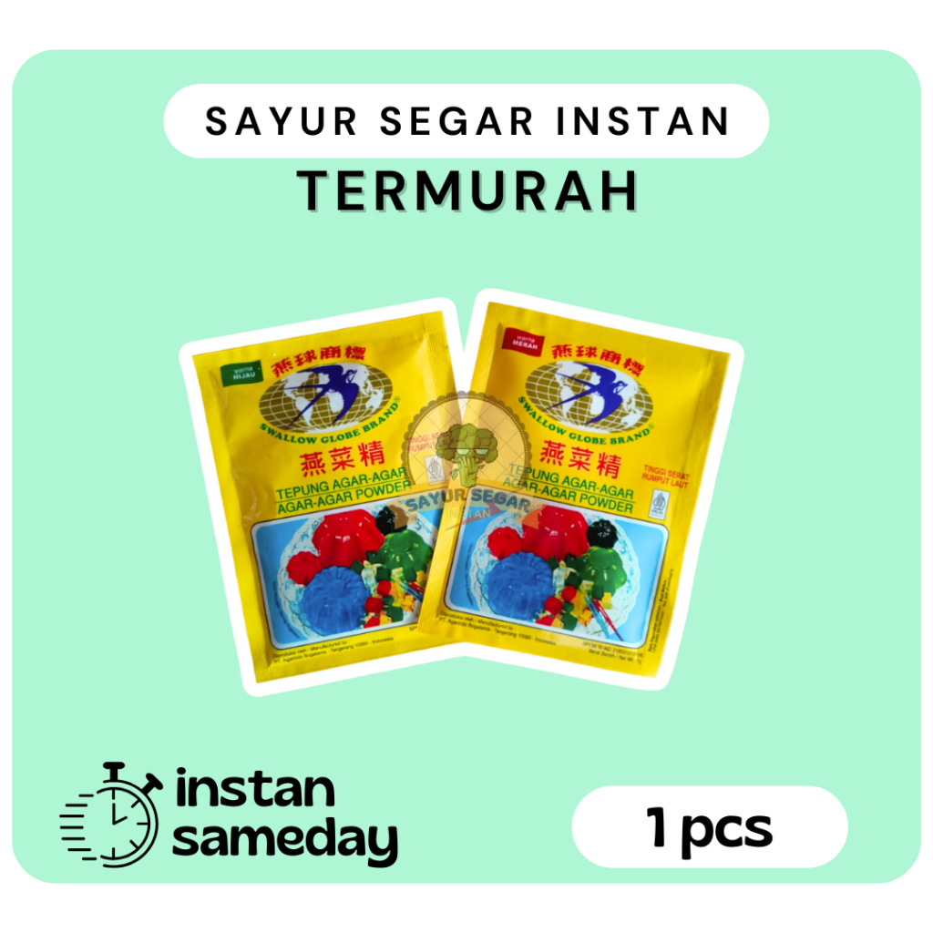 

Agar Agar Swallow Warna Coklat 1pcs