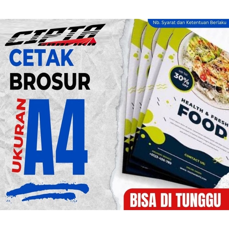 

CETAK BROSUR FLAYER 1 SISI UKURAN 4X4