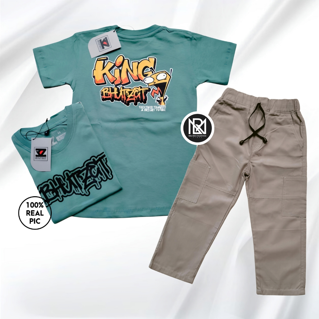 NRA Kaos Anak Setelan Distro/Chino / Setelan Baju Anak Laki Laki / Baju Anak Laki Laki