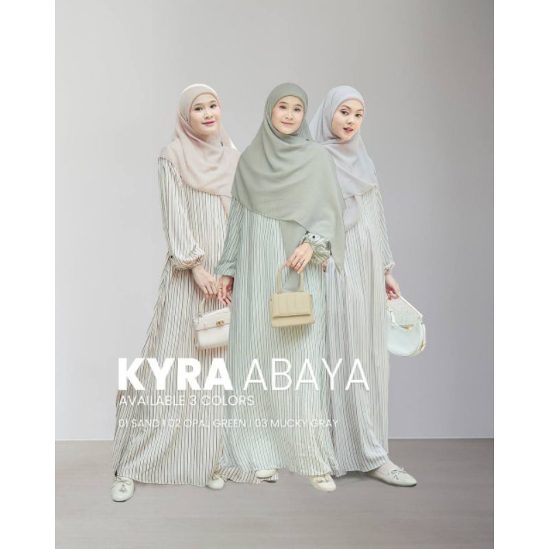 KYRA ABAYA BY LH.ID | GAMIS RAYON | ABAYA RAYON MOTIF SALUR