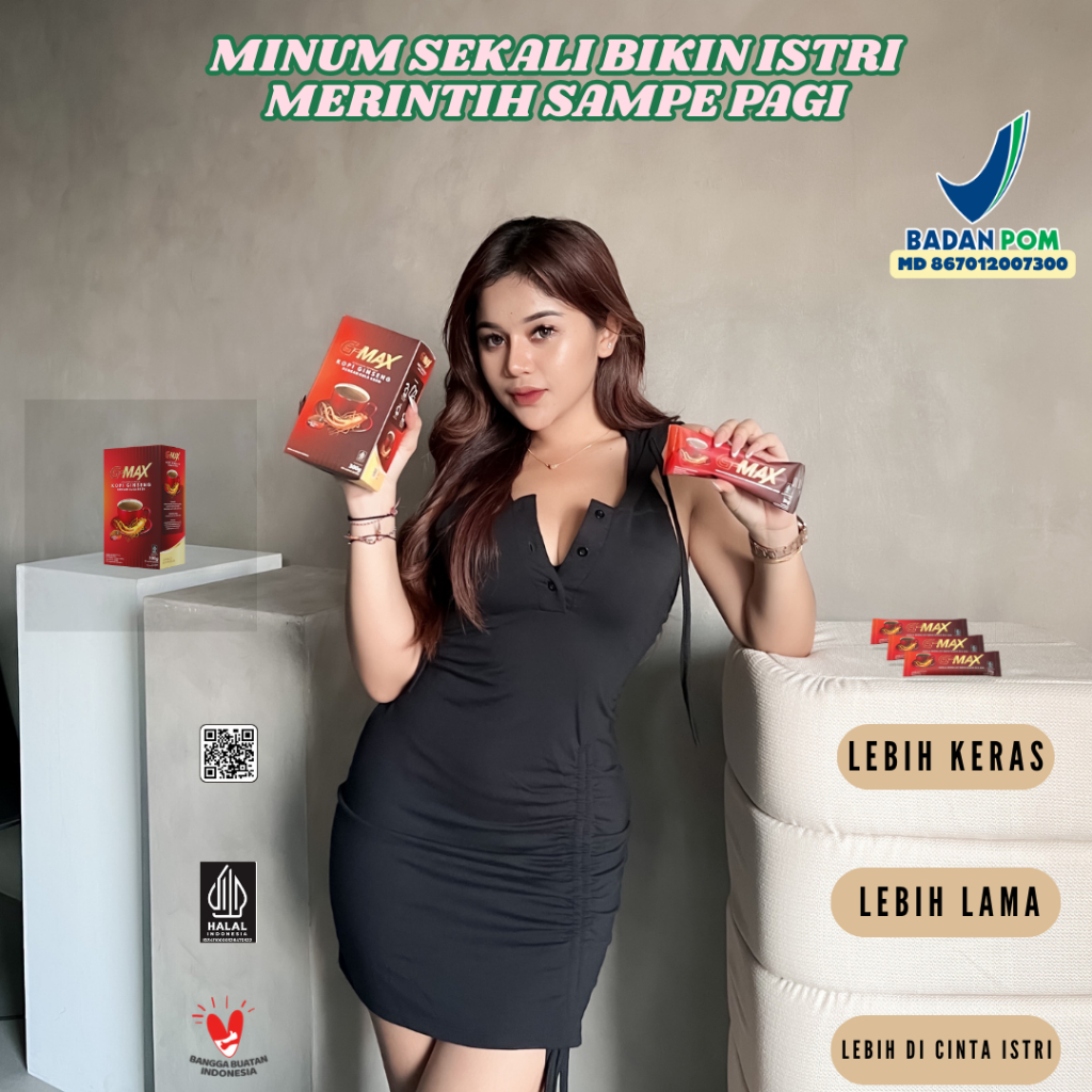 

Kopi G-MAX Original - Kopi Ginseng Stamina Pria Dewasa Kuat Dan Tahan Lama Tanpa Efek Samping 1 Sachet