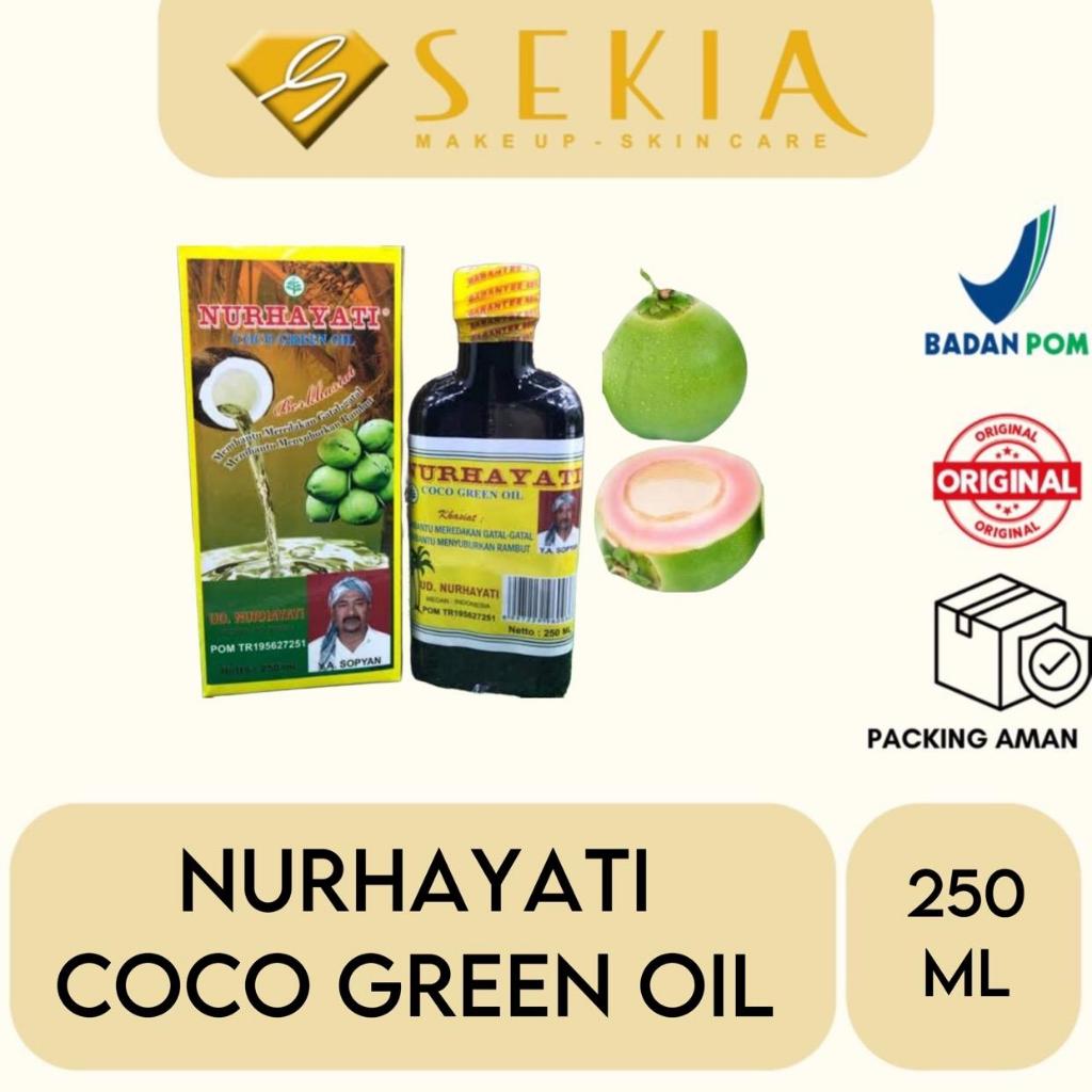 Nurhayati Besar Minyak Kelapa Hijau 250ml / Coconut Oil / Minyak Kelapa Hijau