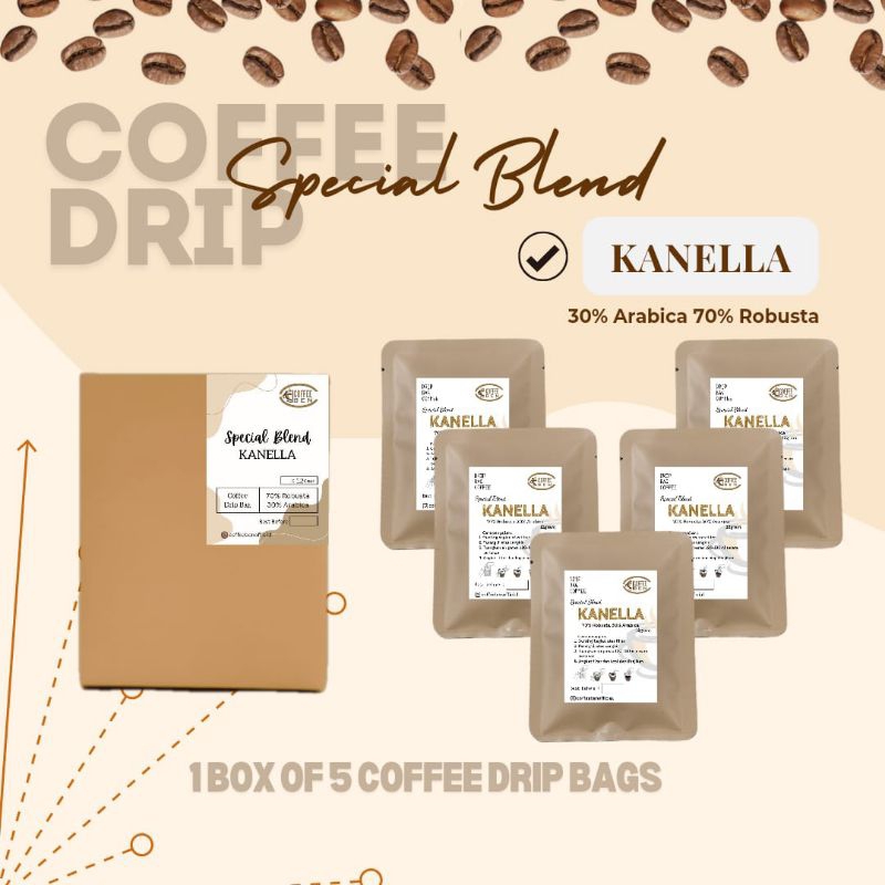 

CoffeeBen Drip Bag Coffee Kanella Kopi Filter Bubuk