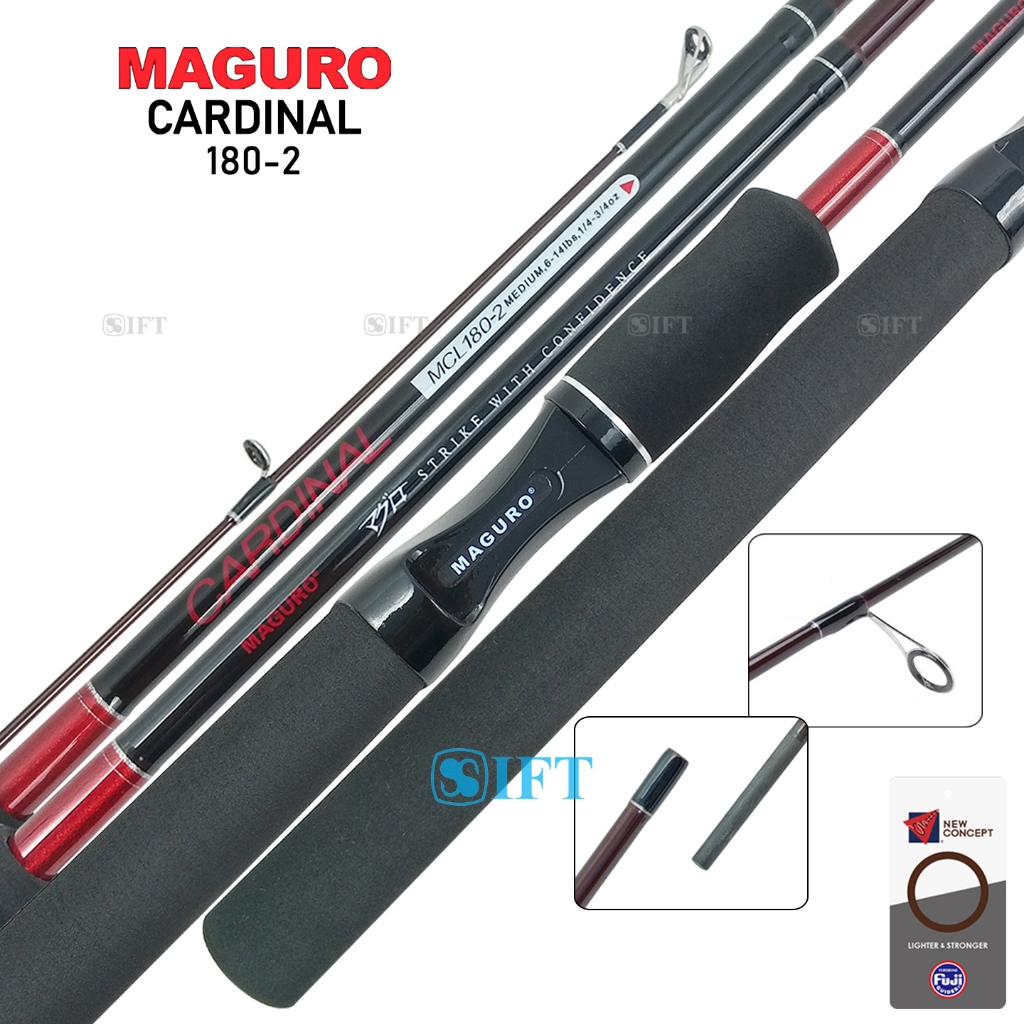 Joran MAGURO CARDINAL | Full Fuji | Carbon | 120 135 150 165 180 | Kolam Harian Galatama Galapung Ik