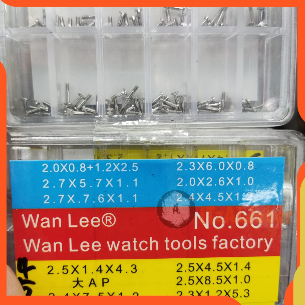 Baut jam tangan AP servis jam tangan Paket baut jam tangan AP ukuran lengkap stainless