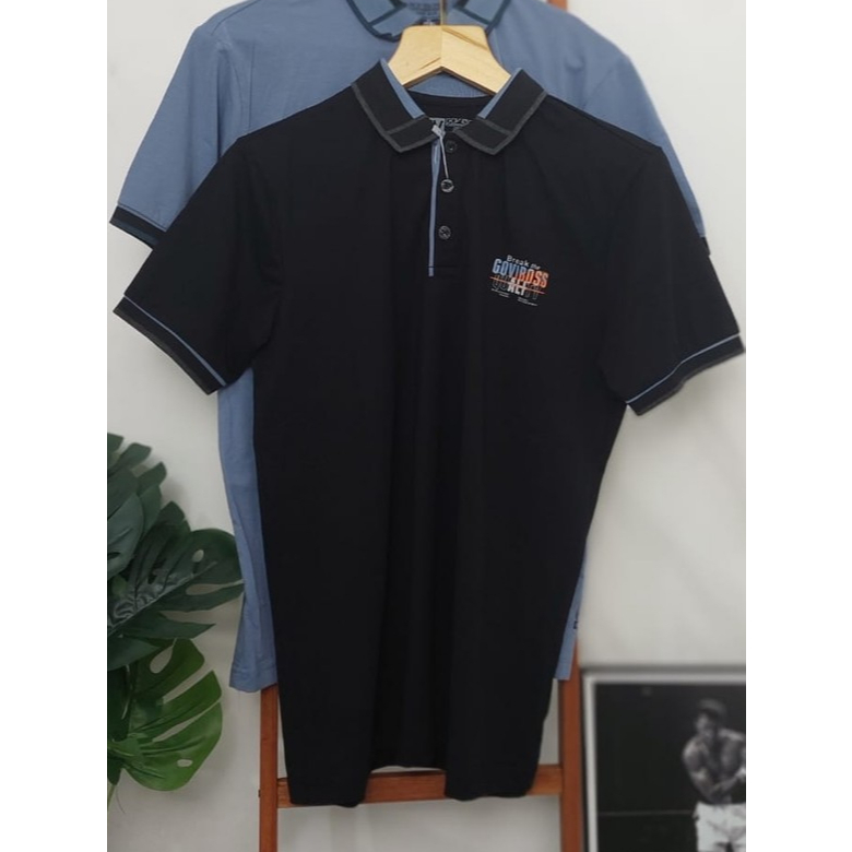 T-shirt Polo Goviboss / Kaos Kerah Goviboss / Kaos Goviboss "Break" Ukuran M