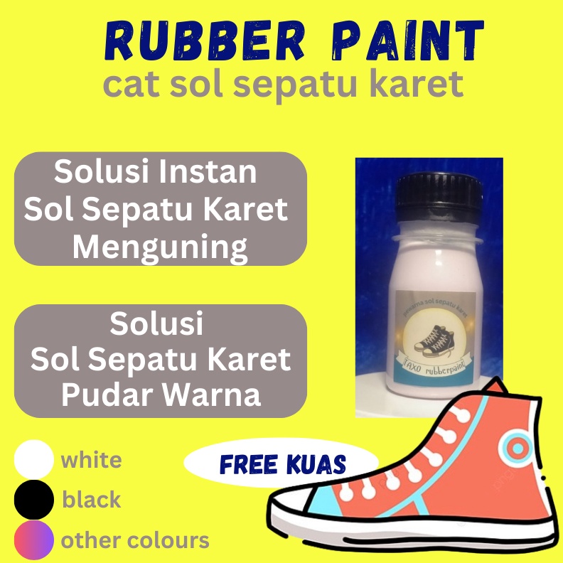 KODE M68I Rubber Paint Cat Sol Sepatu Karet Putih yang Menguning atau Pudar Warna Repaint Recolour S