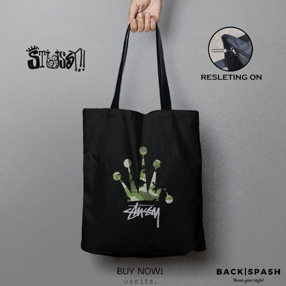 KODE R9L Totebag Stussy  Stussy Wanita  Stussy Pria  Totebag Wanita  Totebag Pria  Totebag Kuliah  T