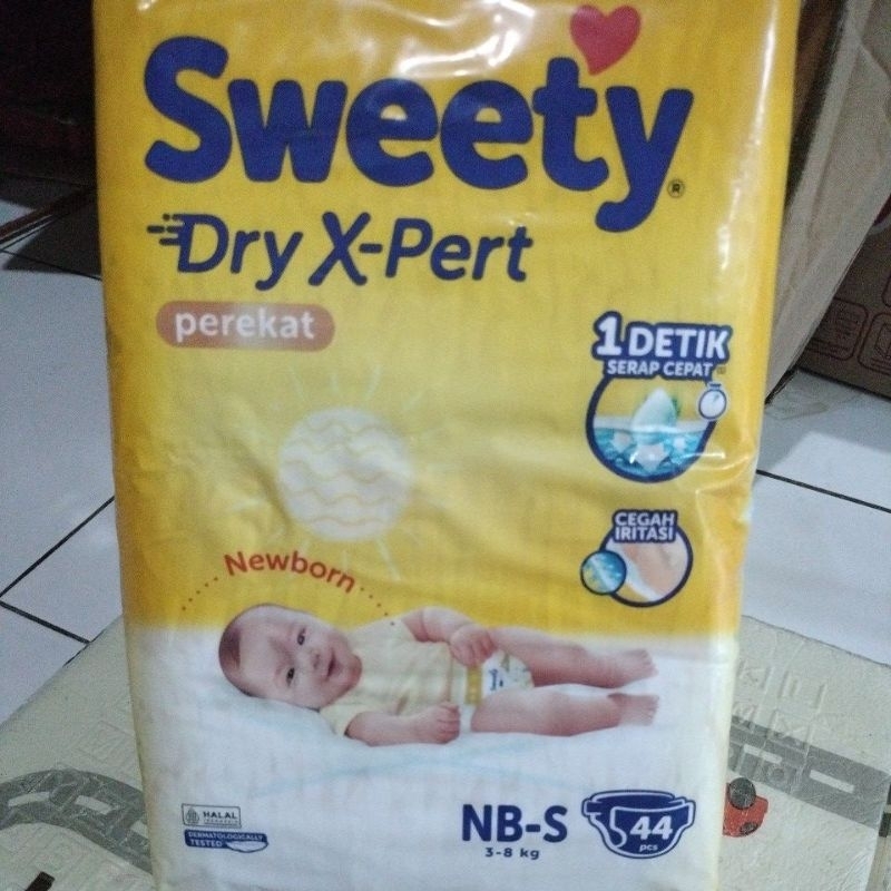 sweety nb s44 perekat. sweety new born 44pcs. sweety nbs44 perekat