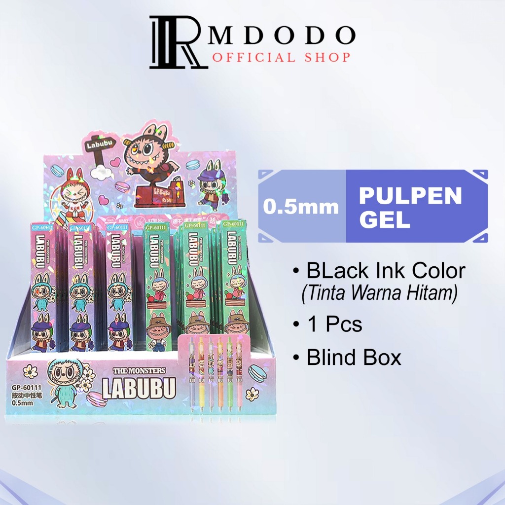 

Rmdodo - Gel Pen / Pulpen Gel 0.5mm Satuan [1 Pcs] / Pena Cetek Blind Box Labubu GP-60111