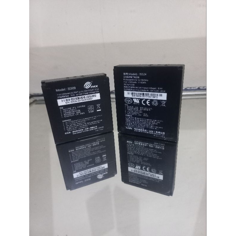 baterai edc PAX   IS509  dan IS524 7.4volt second jos