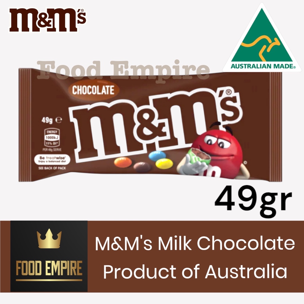 

M&M's Milk Chocolate Candy Single 49 gr | Cokelat m&m | mnm Australia