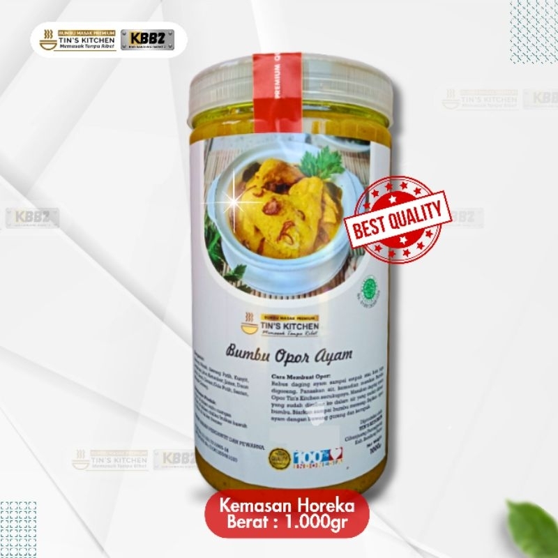 

Bumbu Opor Ayam Tins Kitchen tinskitchen multifungsi soto tongseng gulai serbaguna Low Msg tanpa pengawet masak praktis cepat Instan Instant kemasan Botol Toples 1 Kg homemade