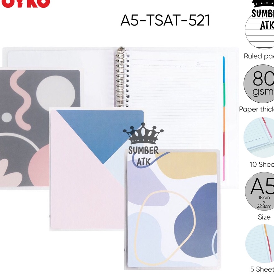 

Boom Binder Note Joyko A5TSAT521 Binder A5 JOYKO