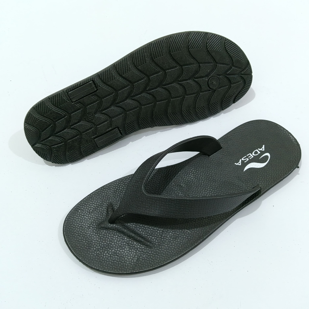 Sandal Jepit Pria Adesa Full Karet Anti Slip Anti Licin Anti Air 2024