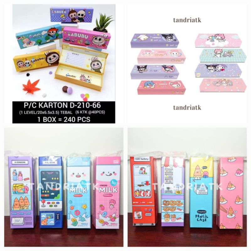 

Tempat Pensil Leaf Magnet Dus Karton Lipat KAX 210-56 Karakter Unik Cantik Lucu Fancy labubu