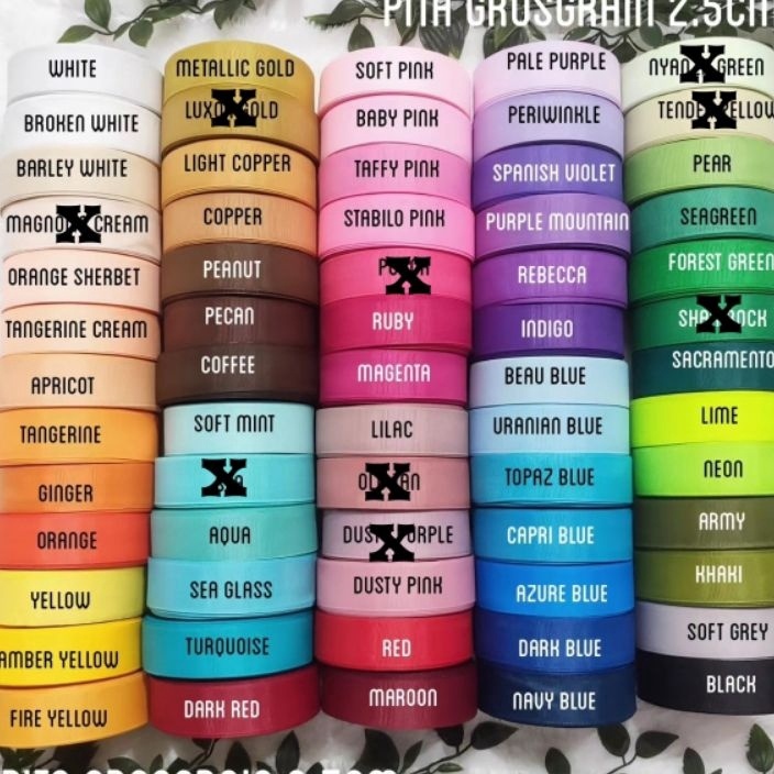 

HARGA SPESIAL Pita grosgrain 25cm 1 part 1