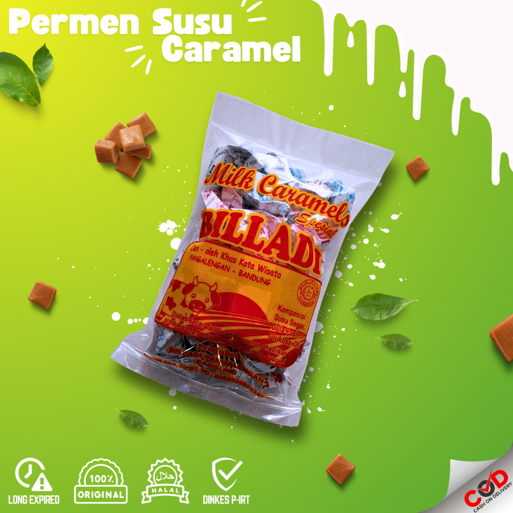 

Permen Milk Candy Susu Sapi Caramel Makanan Ringan Oleh-Oleh Pangalengan Bandung Snack Anak 200gram