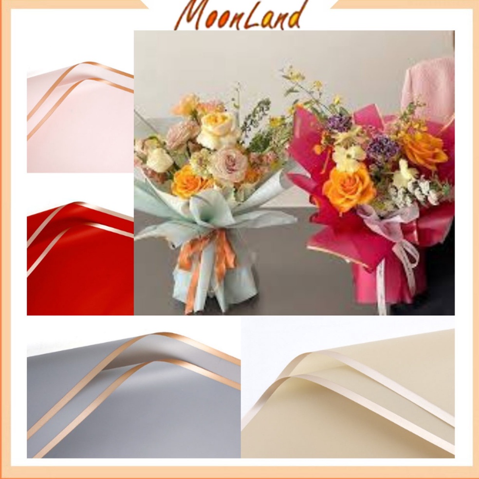 

Promo Termurah Kertas Cellophane Kertas Buket Bunga Gold Frame Flower Wrapping Paper Celophane untuk Snack Uang PER PACK