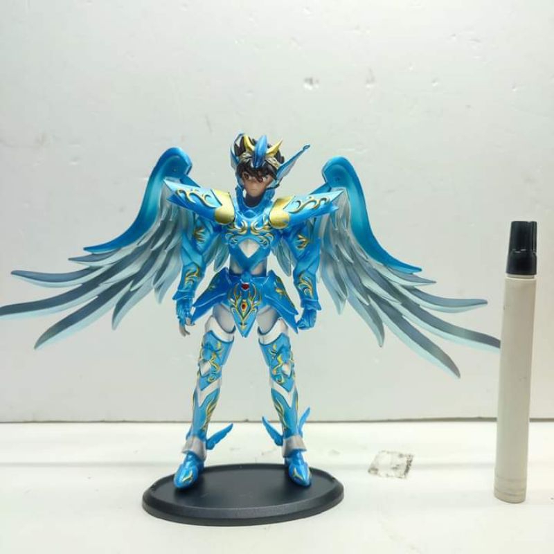 mainan mini staticsaint saiya blue Myth Cloth EX Pegasus Dragon Shiryu Hyoga Cygnus Phoenix Ikki tin