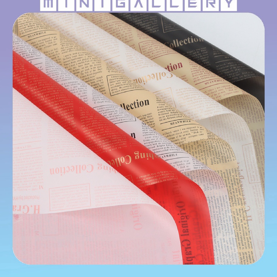 

Harga Meriah 2 Lembar Kertas Cellophane Buket Bunga Motif Koran Flower Wrapping Newspaper Pattern KB628