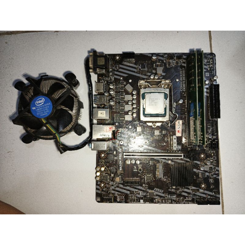 Paket Intel I3-10100F Mobo H410M Pro-Vh RAM 4x2 (8Gb) BOX LGA1200