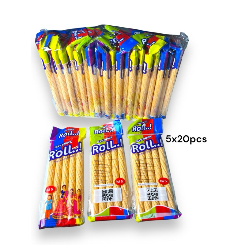 

1 KARTON IKY SNACK ROLL YUMMY KEPANG ROLL PANJANG