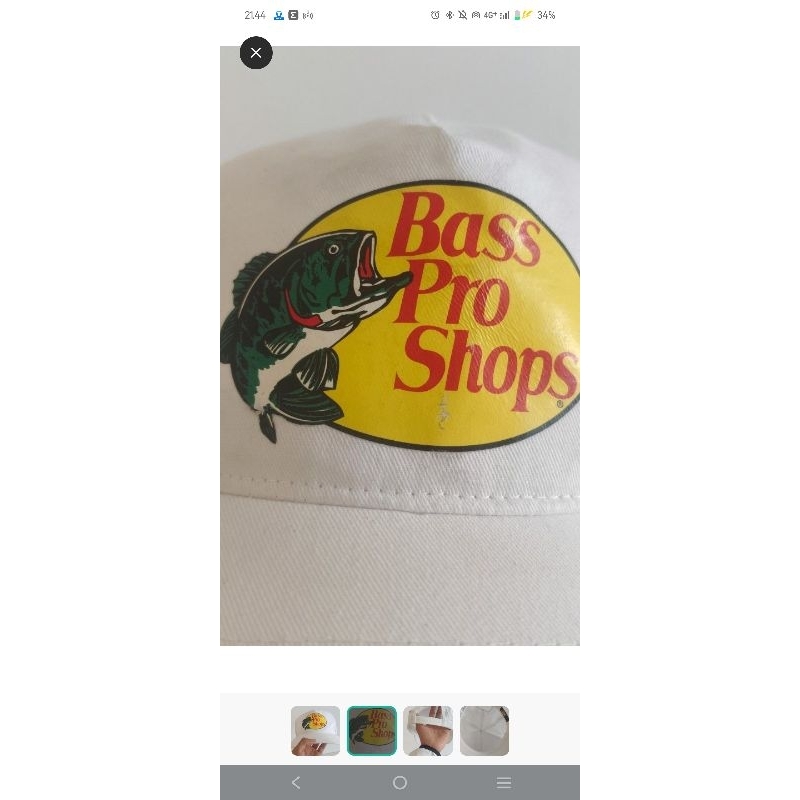 topi bass pro shop putih