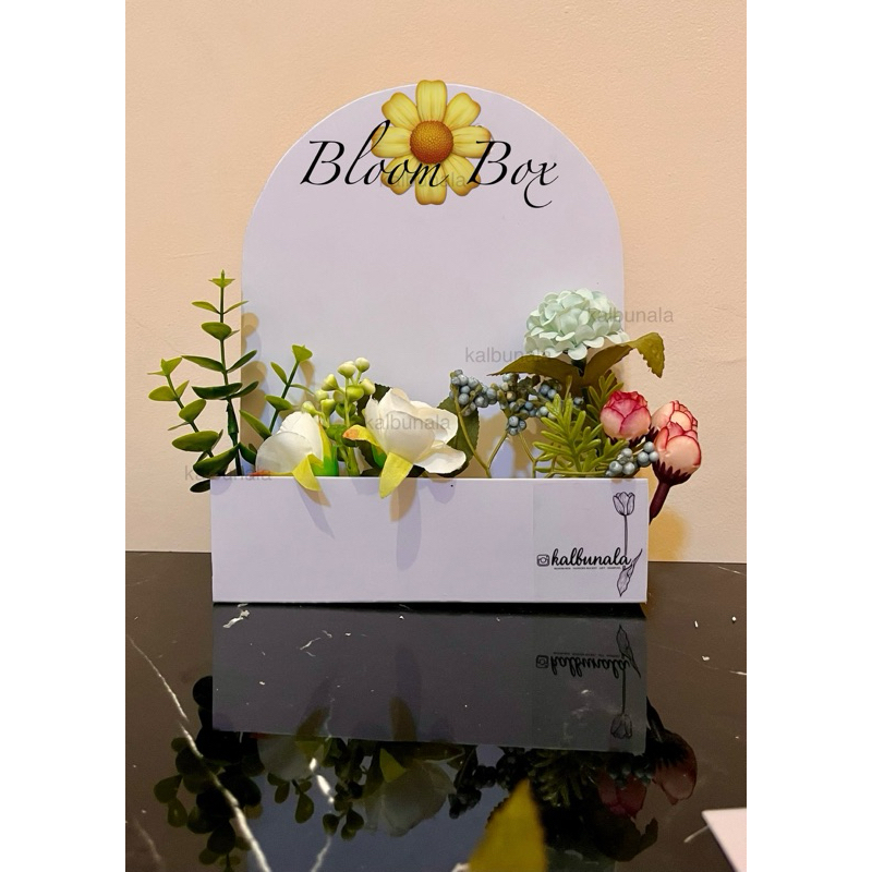 

[TERMURAH] Bloom Box Flower PVC 1 mm middle size 17x4x25 Flowers Box