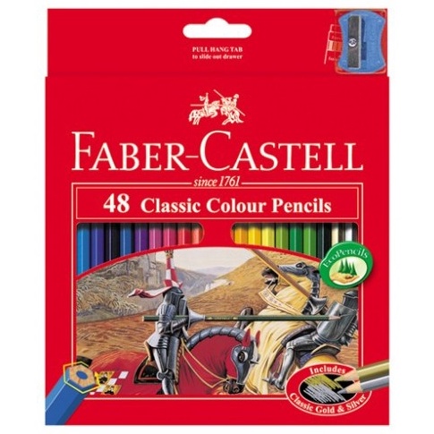 

KODE M6Z Pensil Warna Faber Castell 48Warna Classic FREE RAUTAN