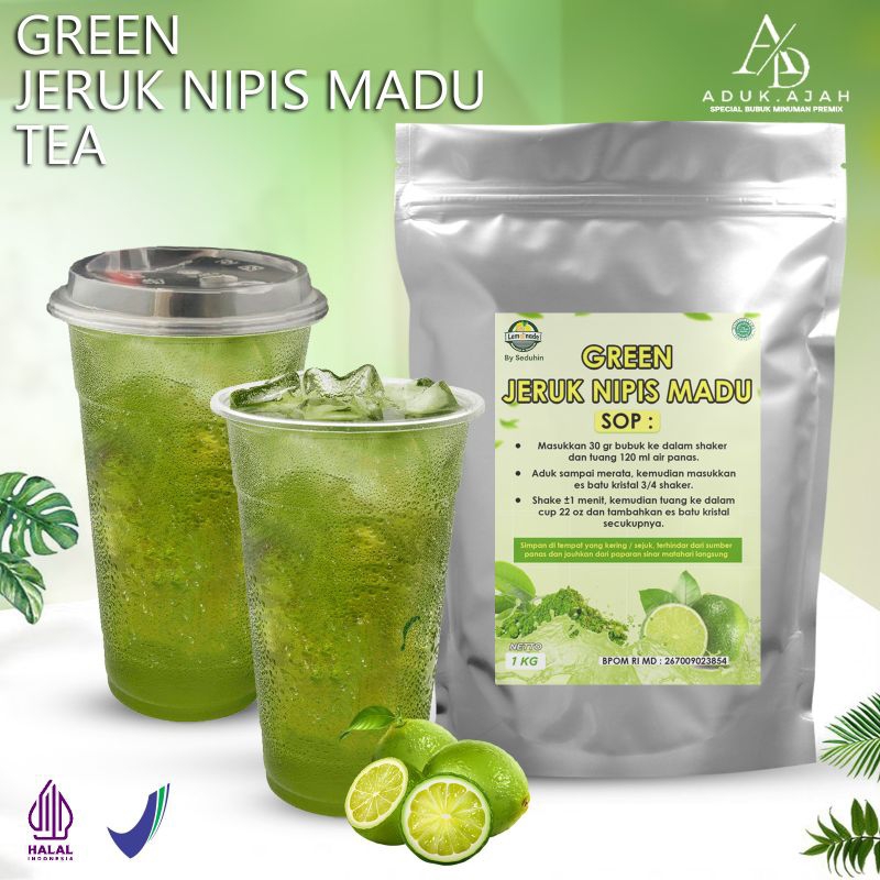 

GREEN JERUK NIPIS MADU TEA 1 KG / BUBUK MINUMAN PREMIUM PREMIX