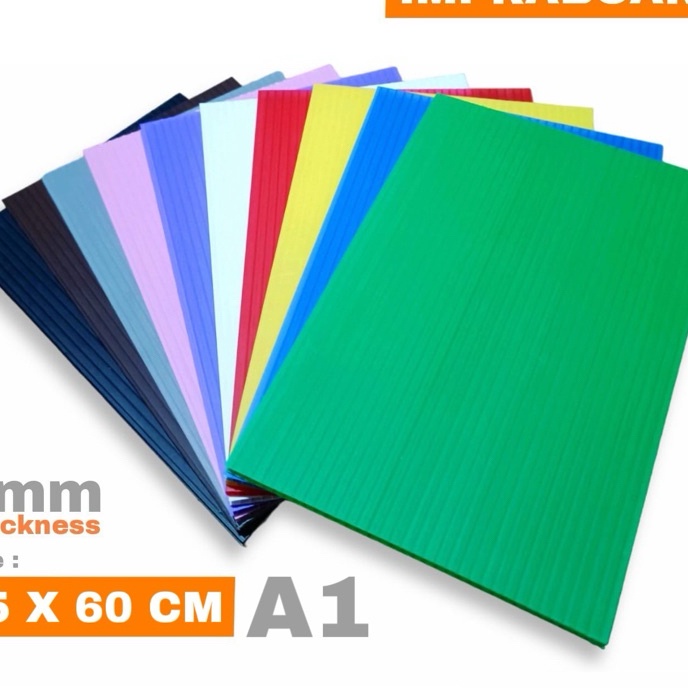 

FG2 Impraboard 3mm Ukuran A1 85x6 cm 85 x 6 cm 6x85 cm Infraboard Imfraboard PP Board Karton Plastik Art Board