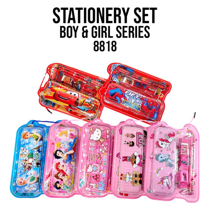 

In Stock Stationery set Alat tulis set Paket alat tulis Stationery set fancy 8818 Dengan Kaleng