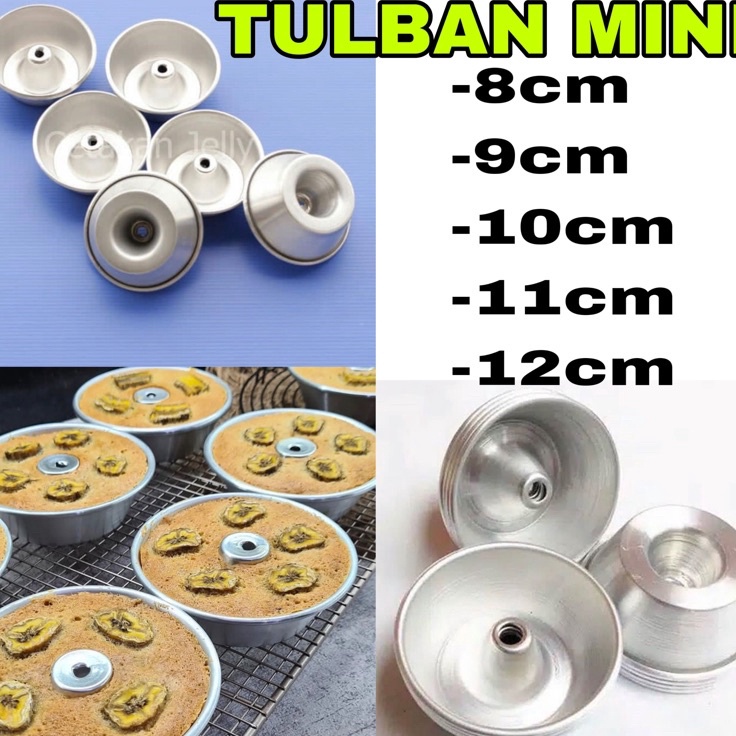 Get Quality  Cetakan brownies donat loyang tulban mini 8 cm 9 cm 1 cm 11 cm 12 cm isi 12 Pcs Lusinan