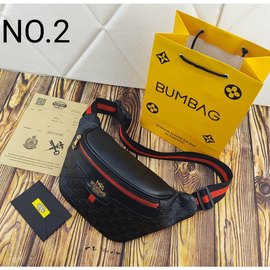 Rekomendasi New Arival BUMBAG Tas Pinggang Tas Dada FREE PAPERBAG Diagonal Wanita Kapasitas Besar Ta