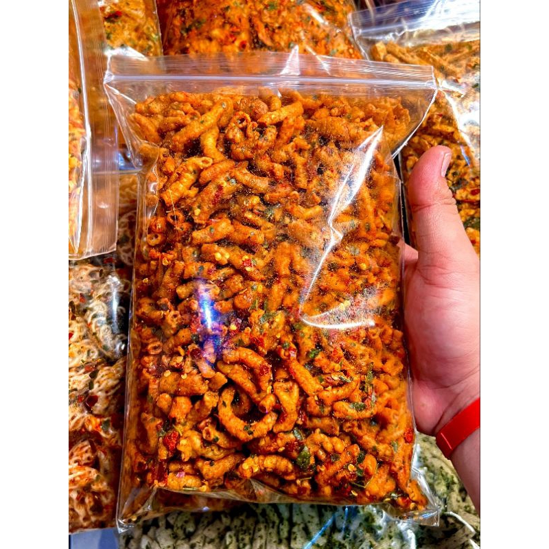 

Kripik Usus Krispi Pedas Daun Jeruk 500 g