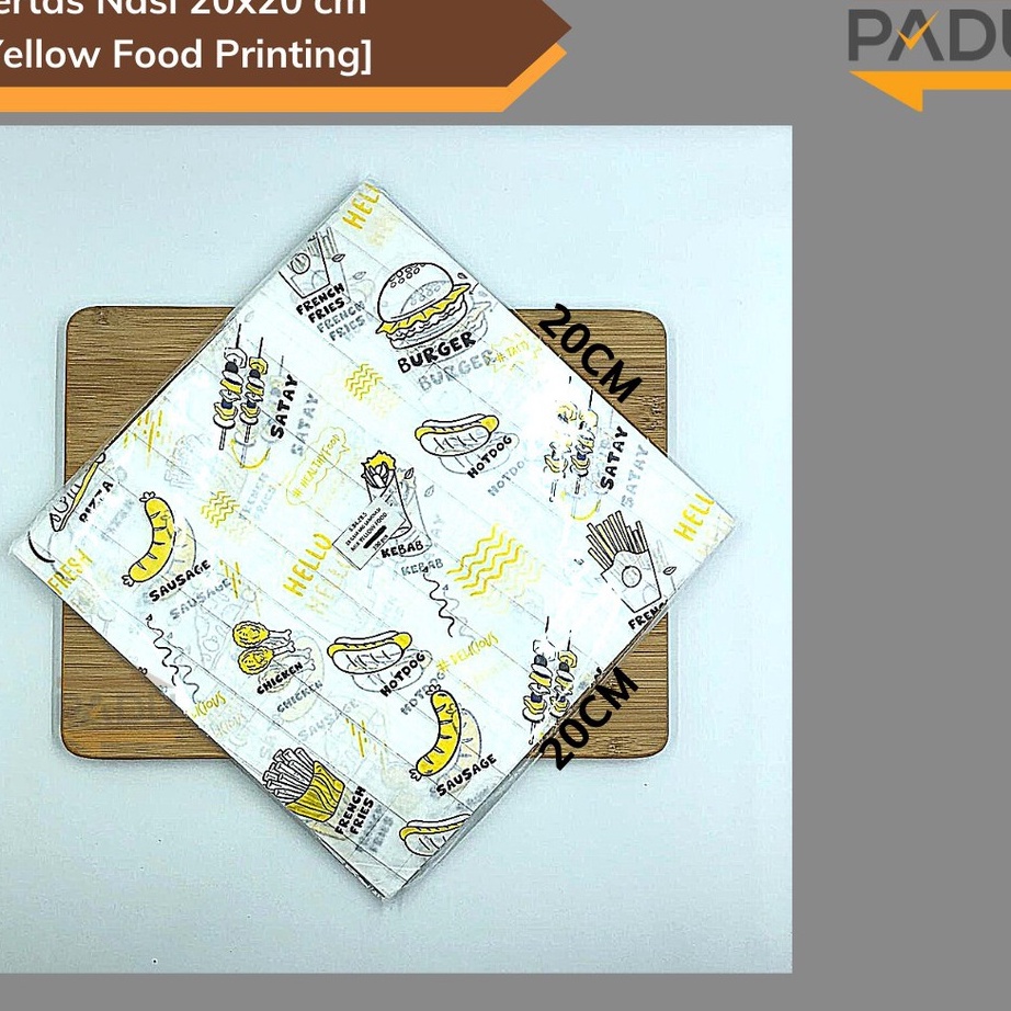 

HJ6 1 Pcs Kes Nasi Laminasi 2X2 cm Motif Printing Anti Lengket