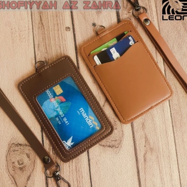 

Dijamin Irit Name Tag ID Card Holder Lanyard Muat 2 Slot Kartu