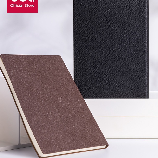 

KP8 Deli Buku Catatan Sampul Kulit Leather Cover Notebook A5 12 Lembar BP12X