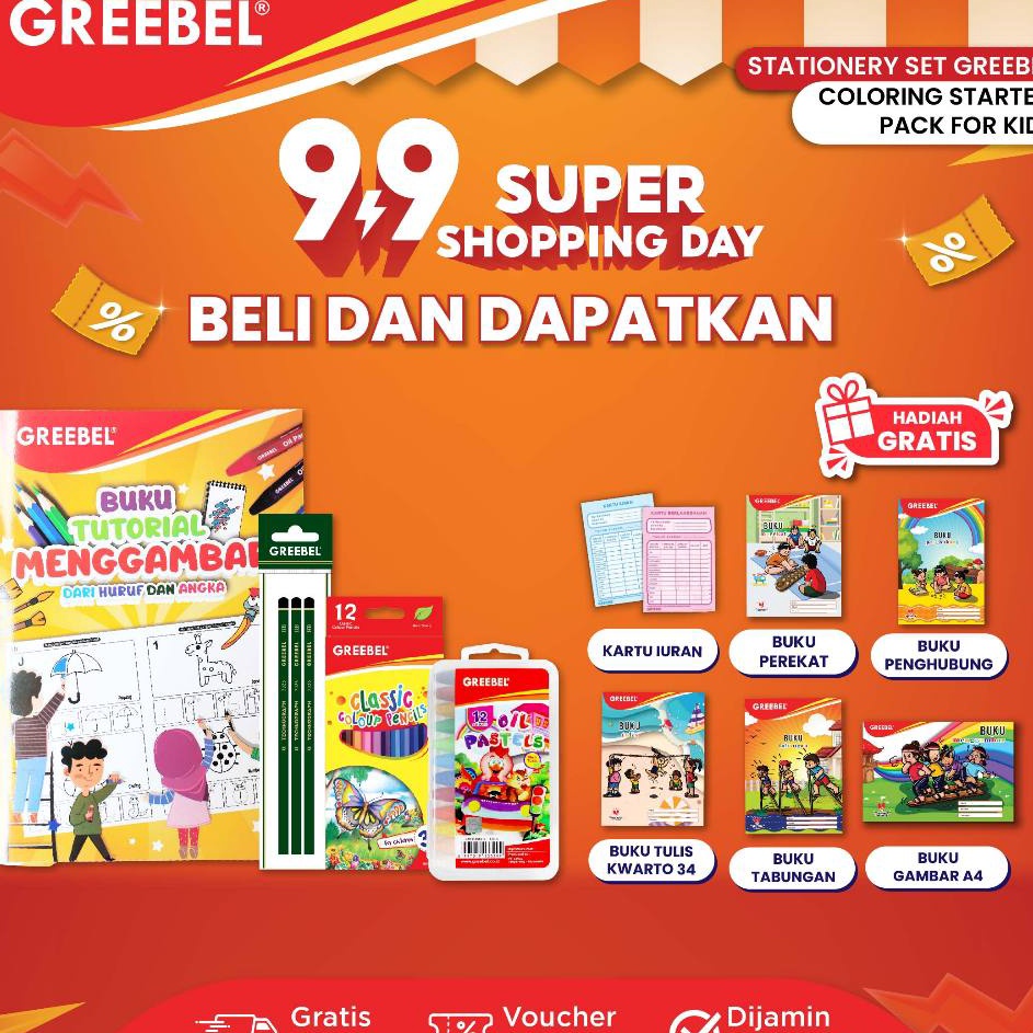 

Segera Serbu GREEBEL Paket Mewarnai Menggambar Lengkap Paket Coloring Starter Pack For Kids