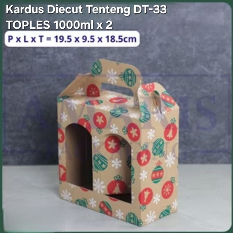 

2pcs Kardus DieCut Tenteng DT-33 DUS HAMPERS TOPLES 1000ml x2